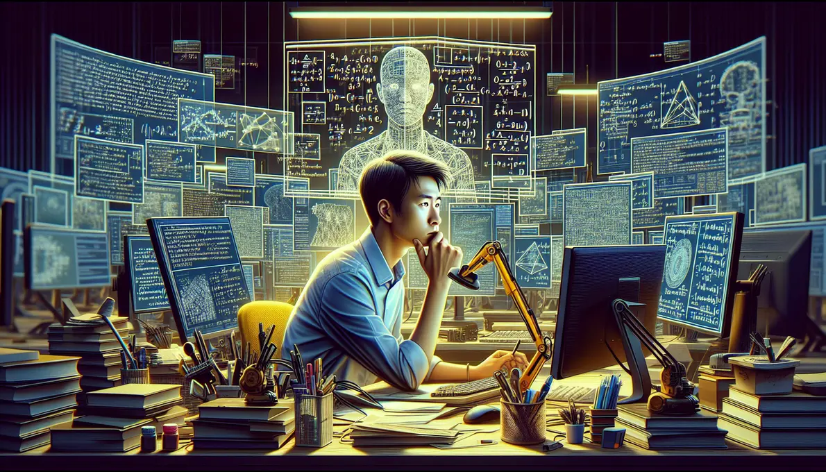 Nhóm nghiên cứu tạo ra AlphaGeometry tại Google Brain với bảng công thức toán.