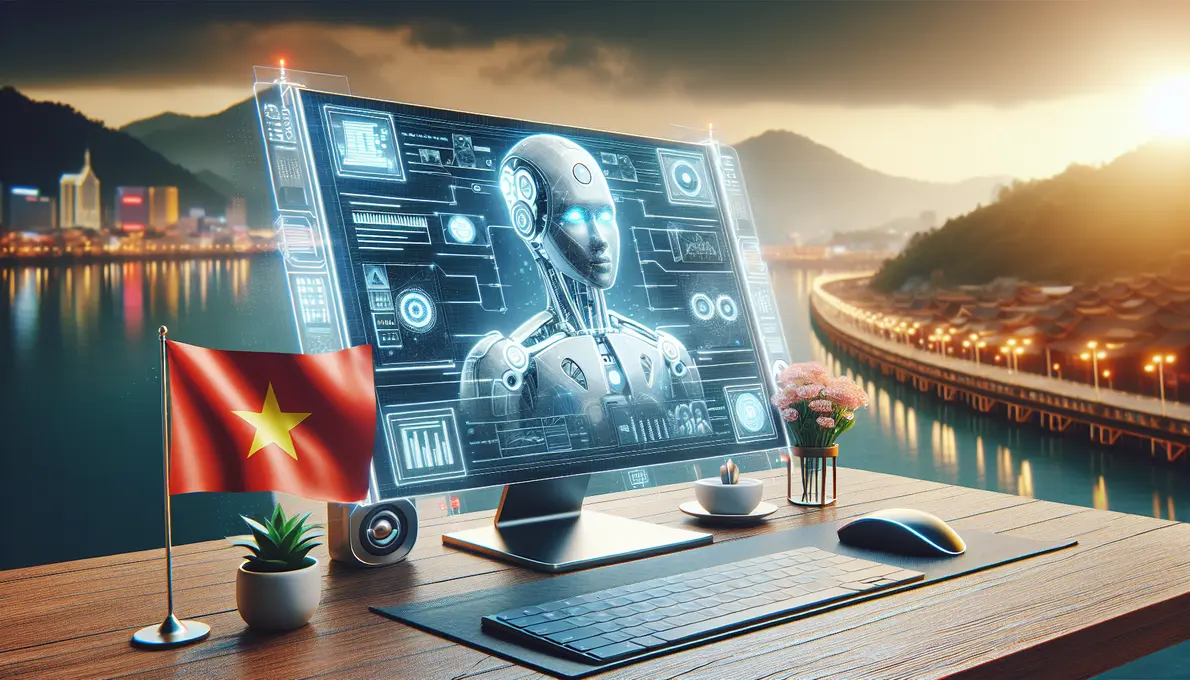 Giao diện ứng dụng Meta AI trên điện thoại di động với các biểu tượng Facebook và Instagram.