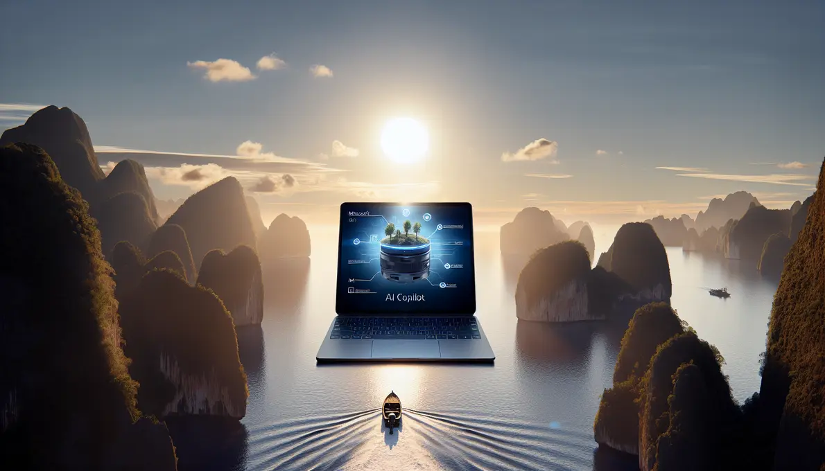 AI Copilot hoạt động trên nền Microsoft 365, giúp tối ưu hóa công việc nhanh chóng.
